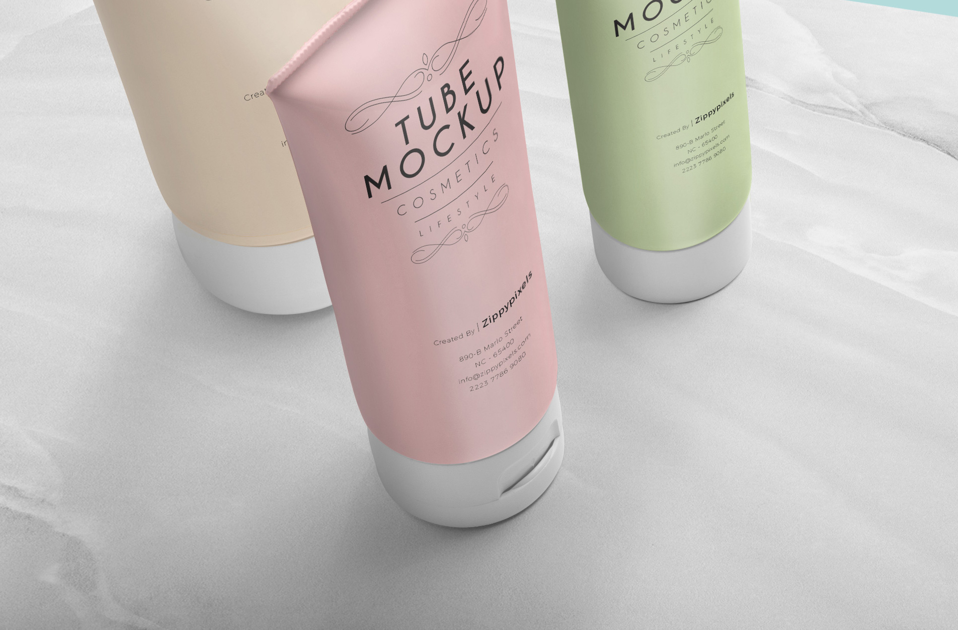 beauty tube mockup