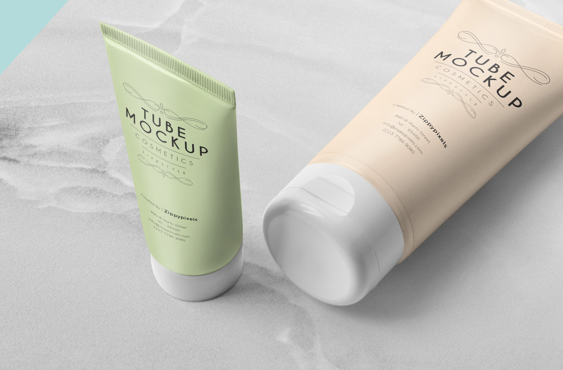 beauty product tube mockup