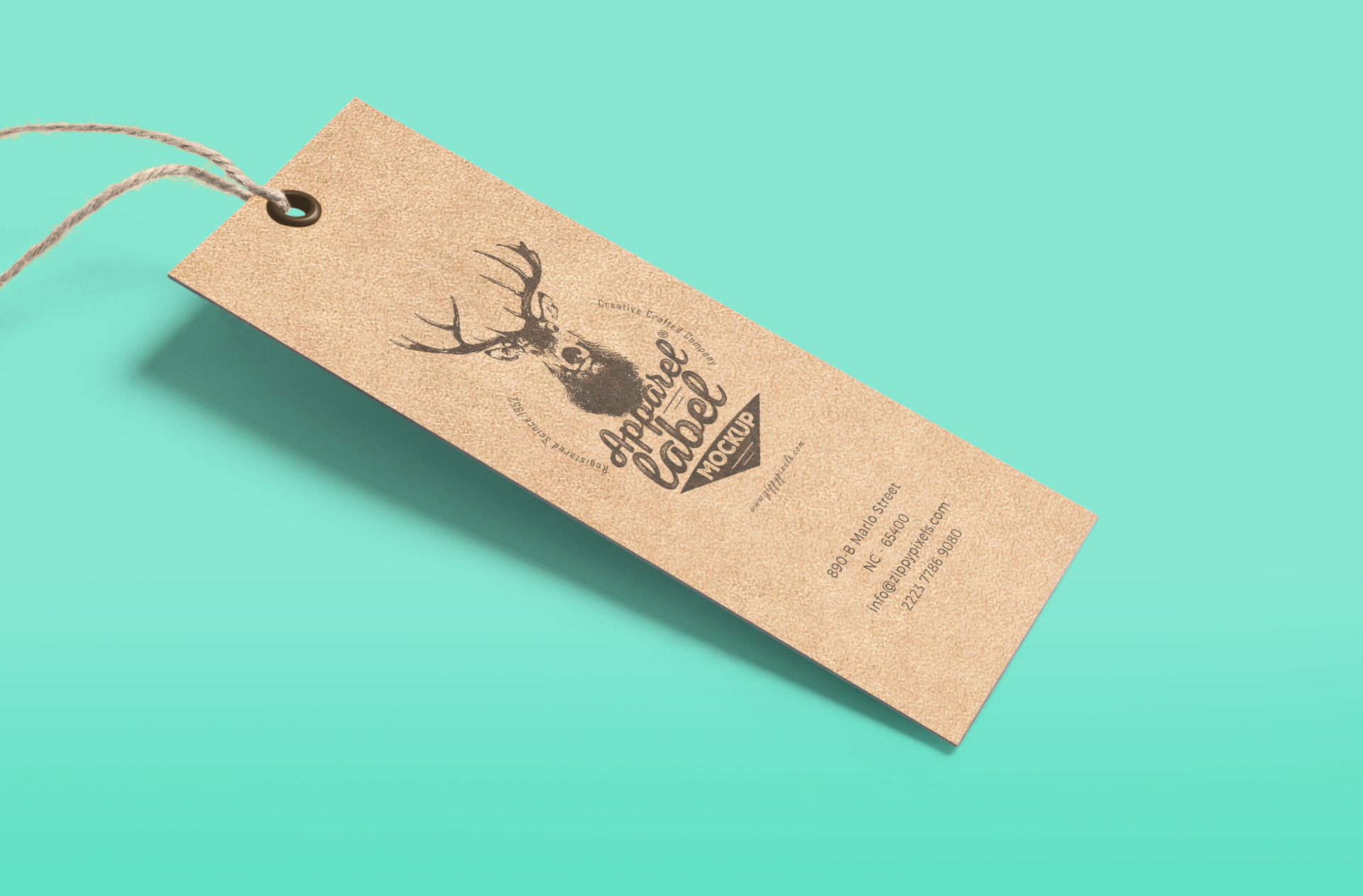 apparel label mockup