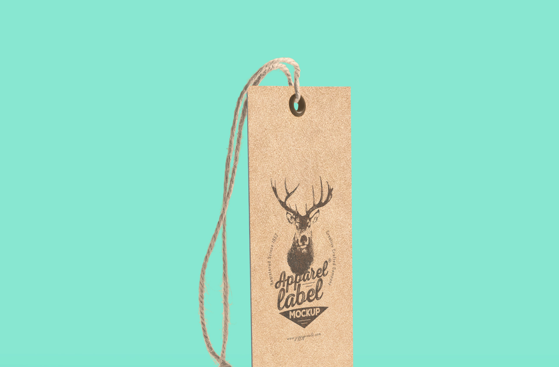apparel tag mockup