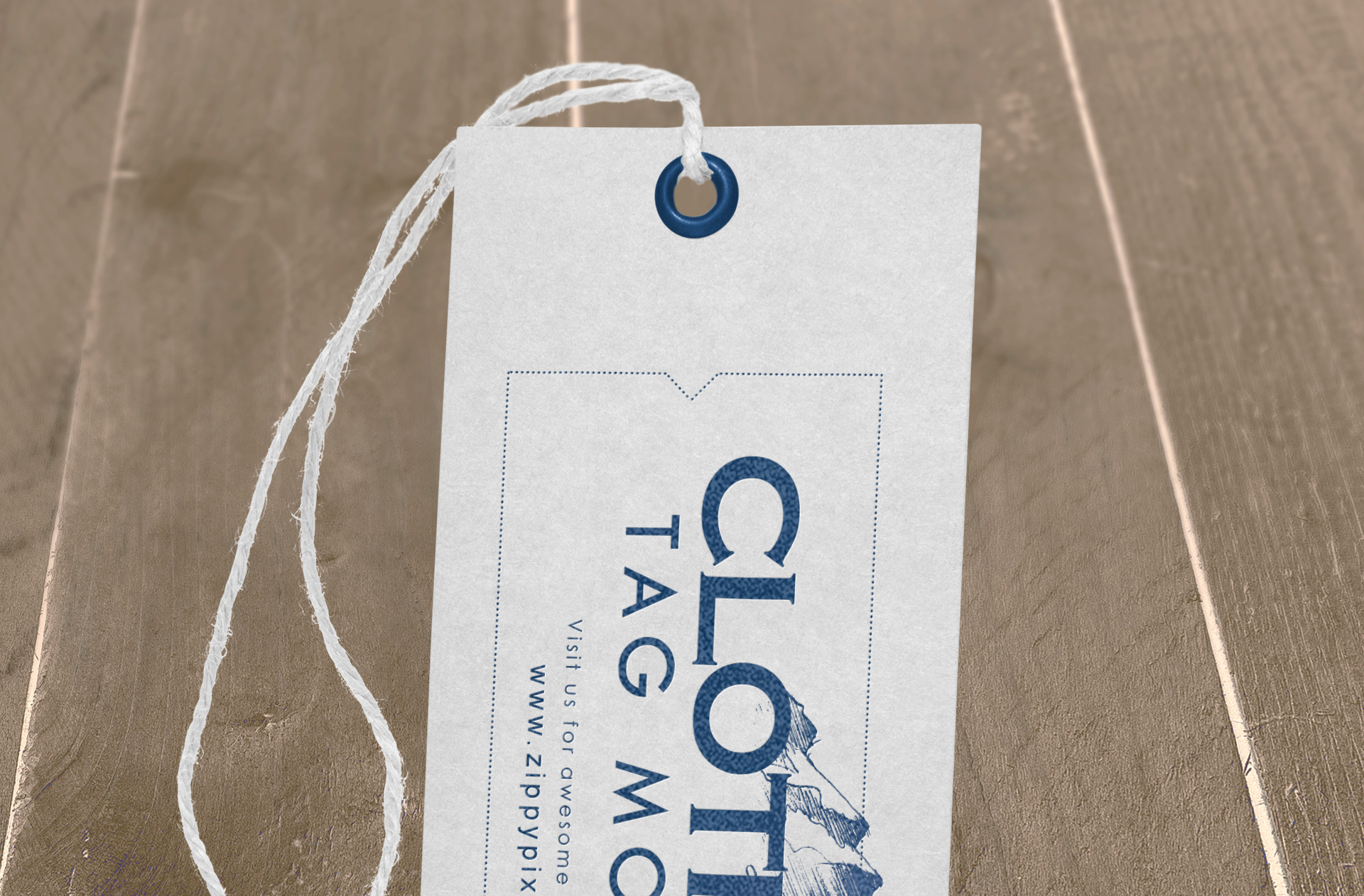 apparel label mockup