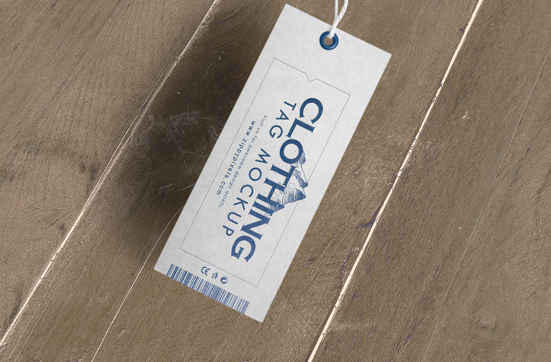apparel label mockup