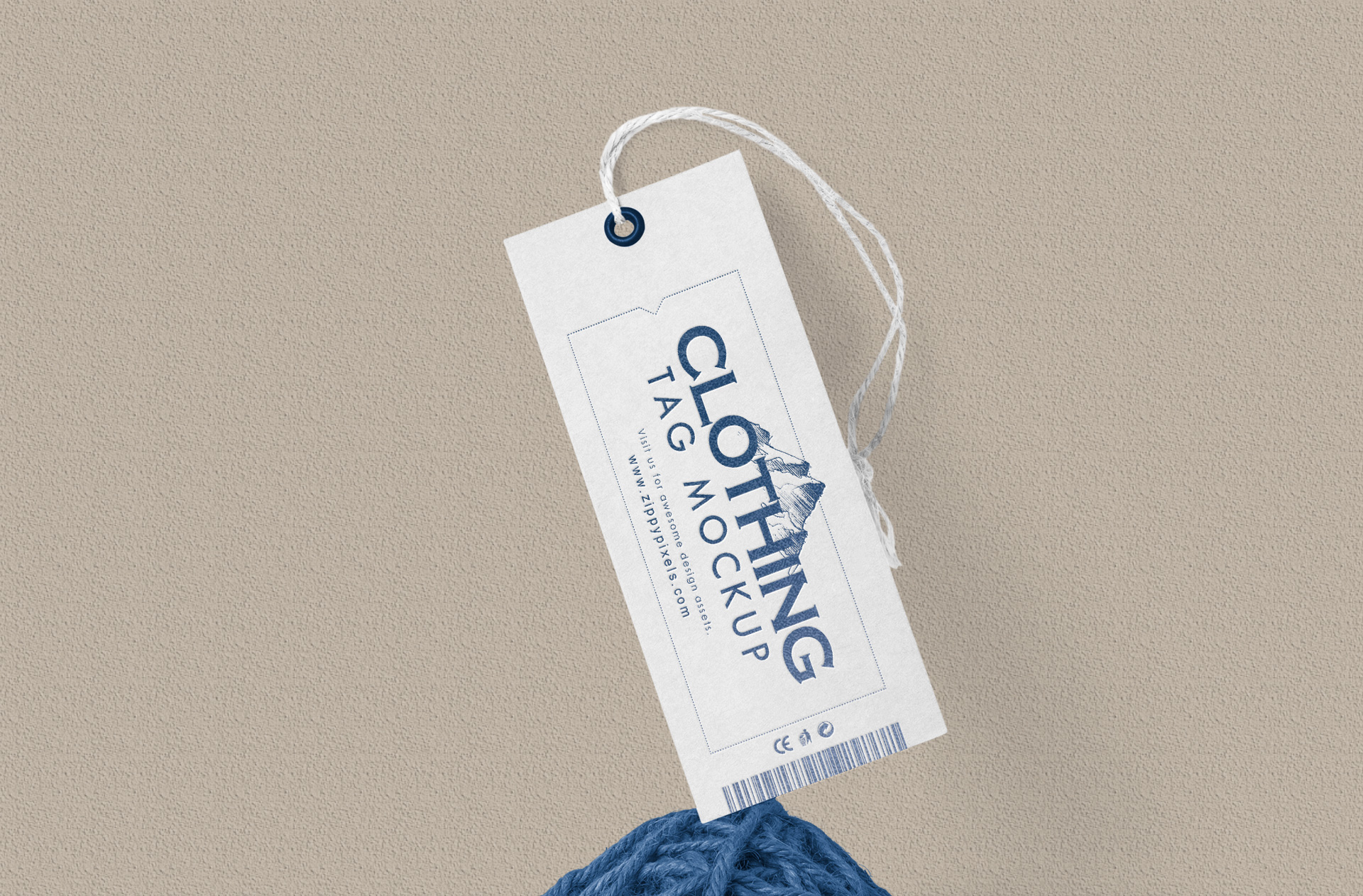 apparel label mockup