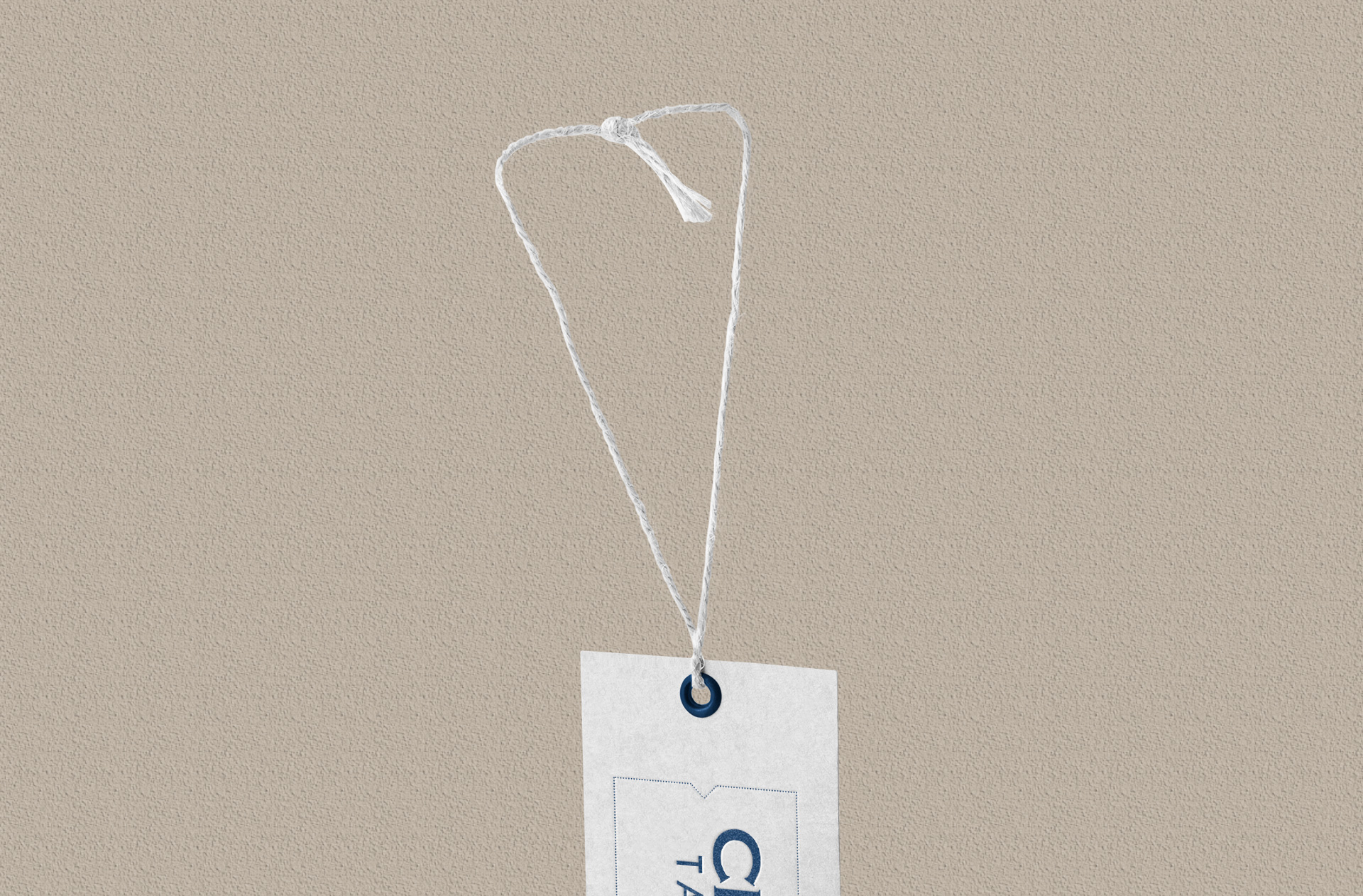 apparel tag mockup