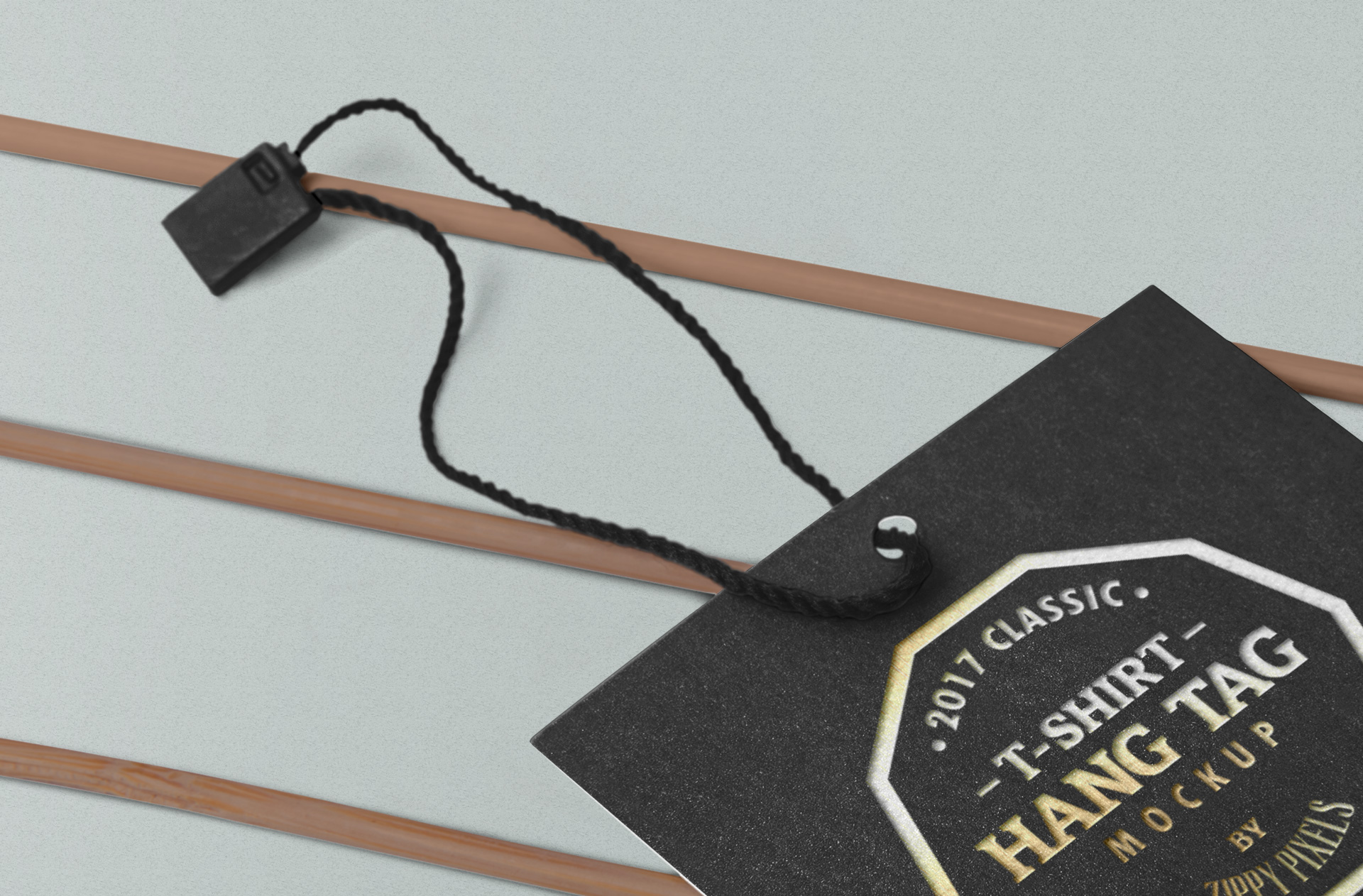 apparel hang tag mockup