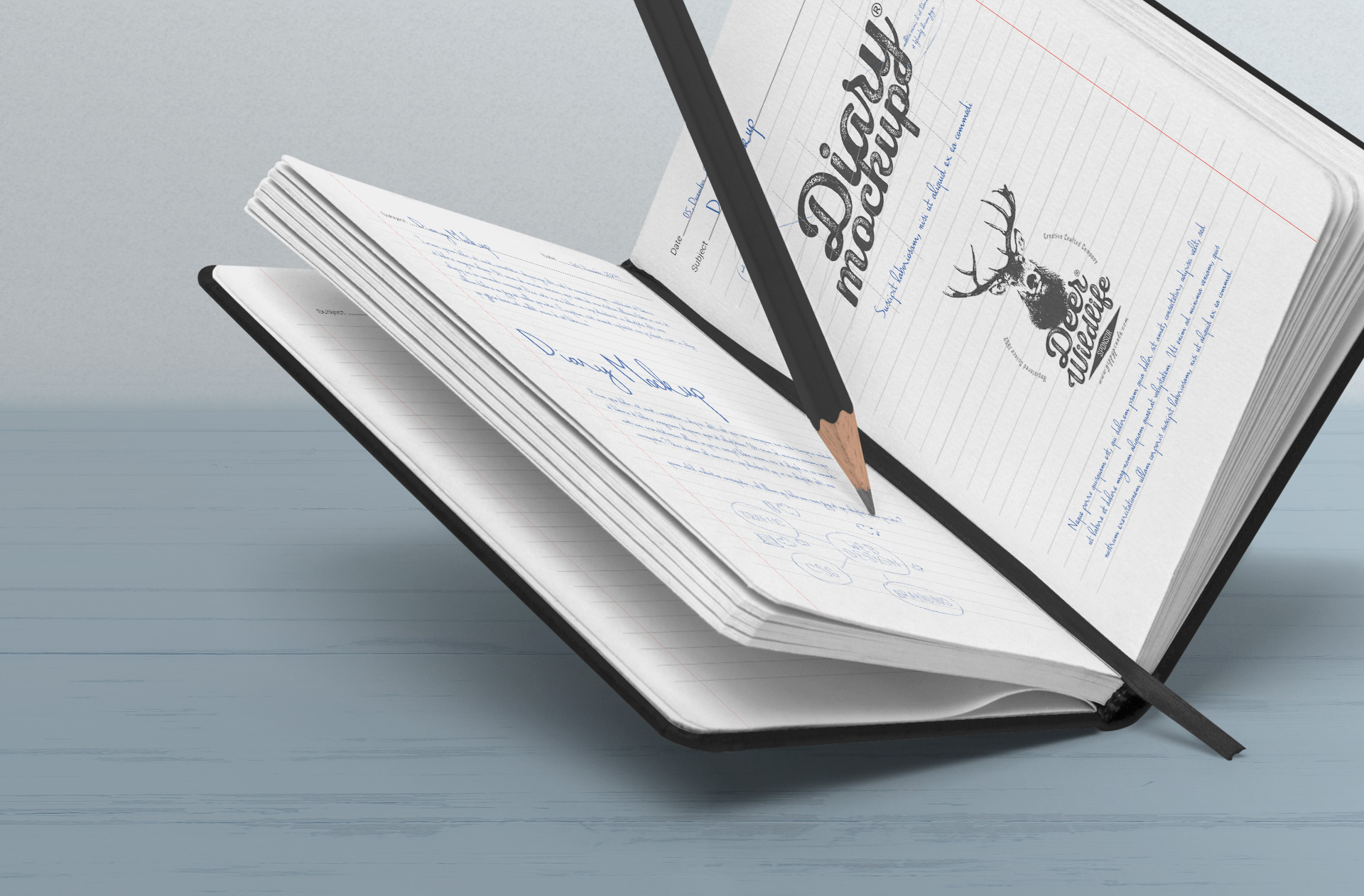 daily planner mockup