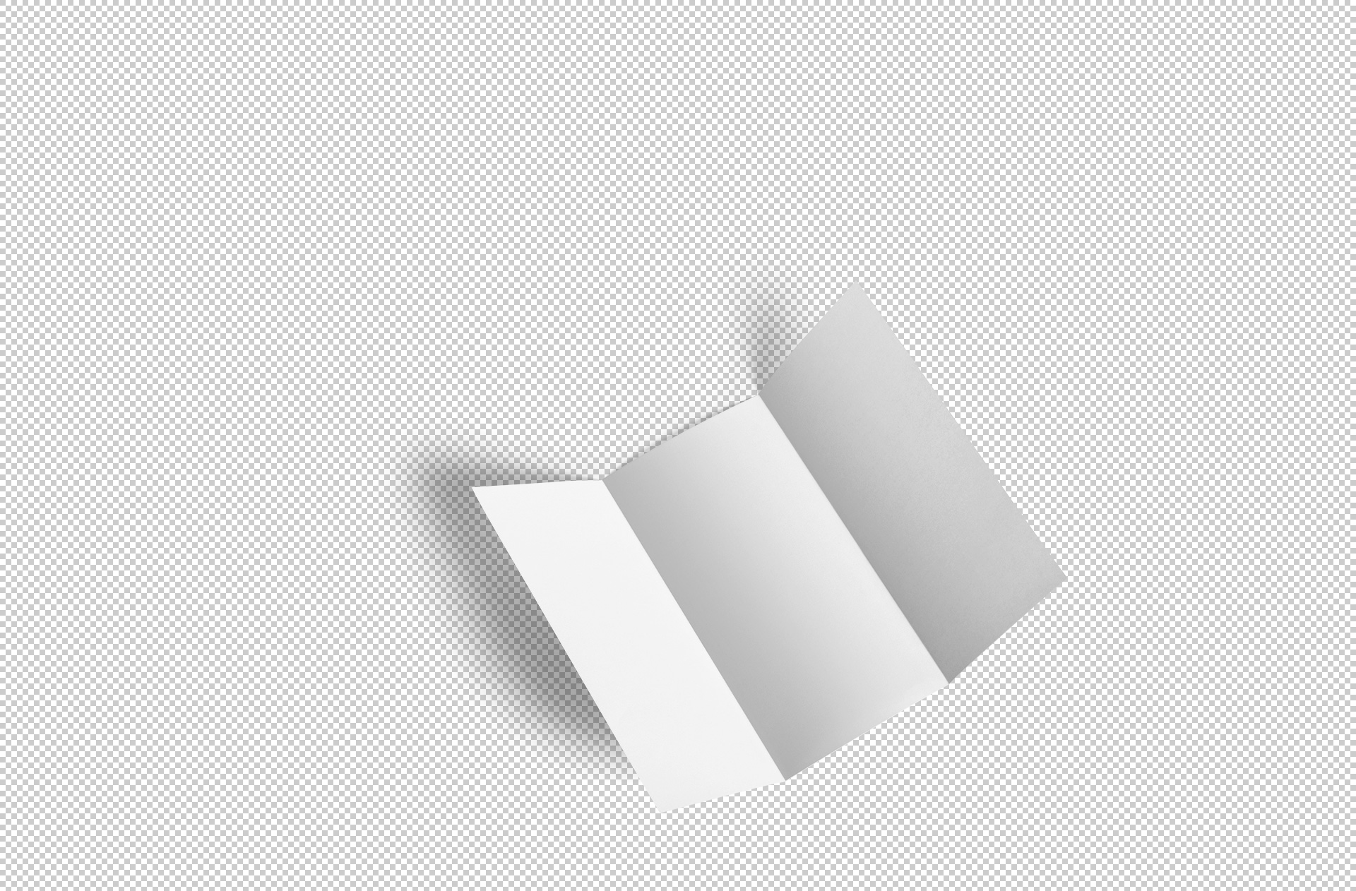 a4 trifold paper mockup