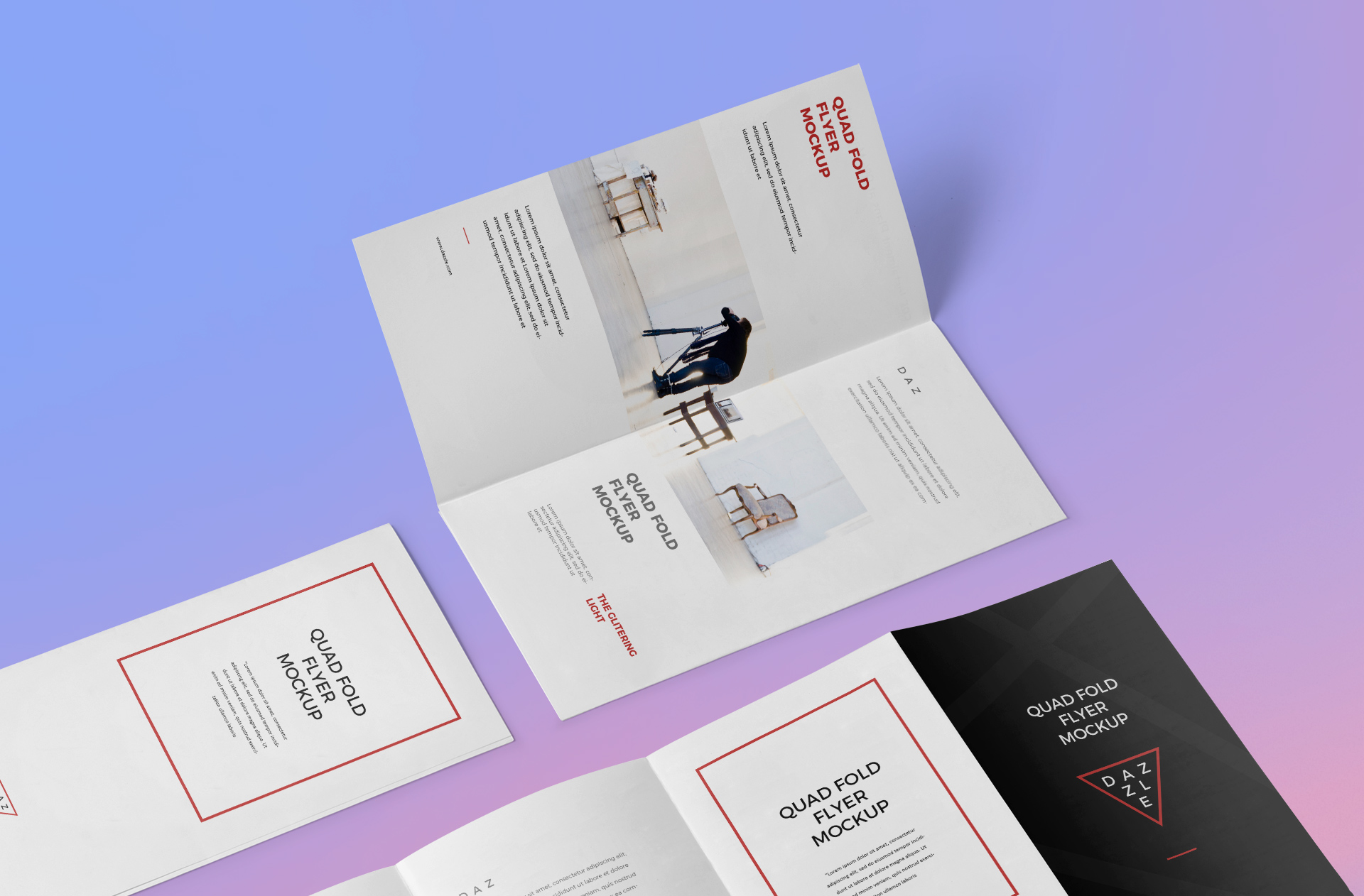 a4 leaflet mockup