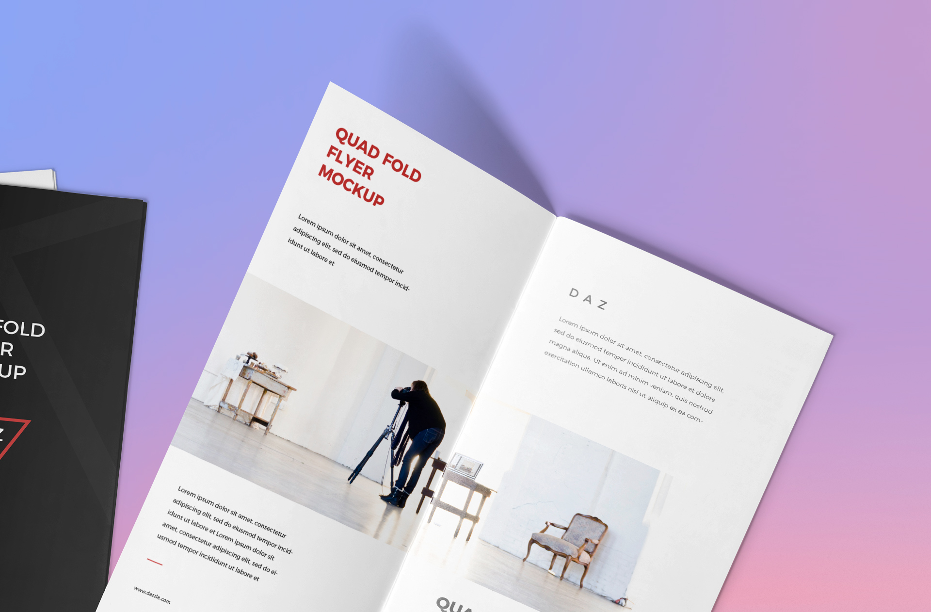 business flyer template mockup
