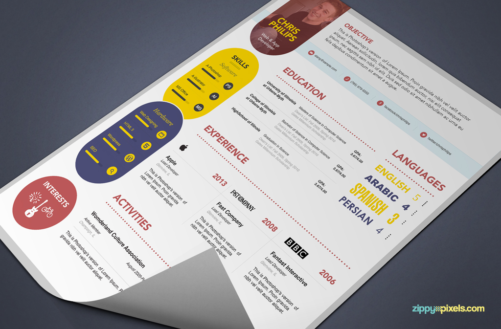 business resume template