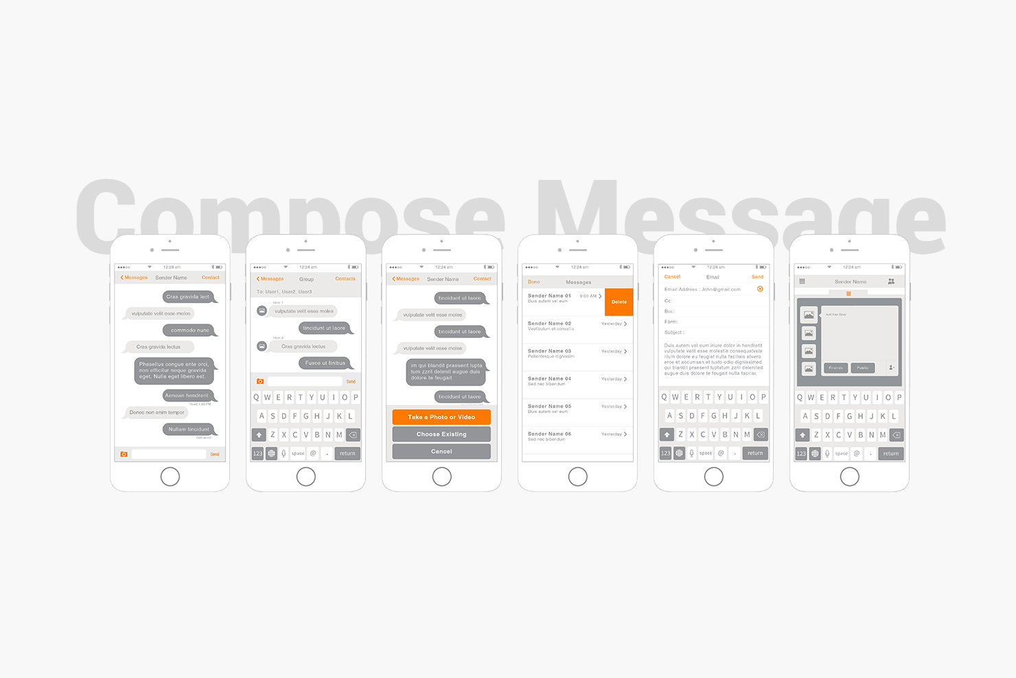 app design wireframe