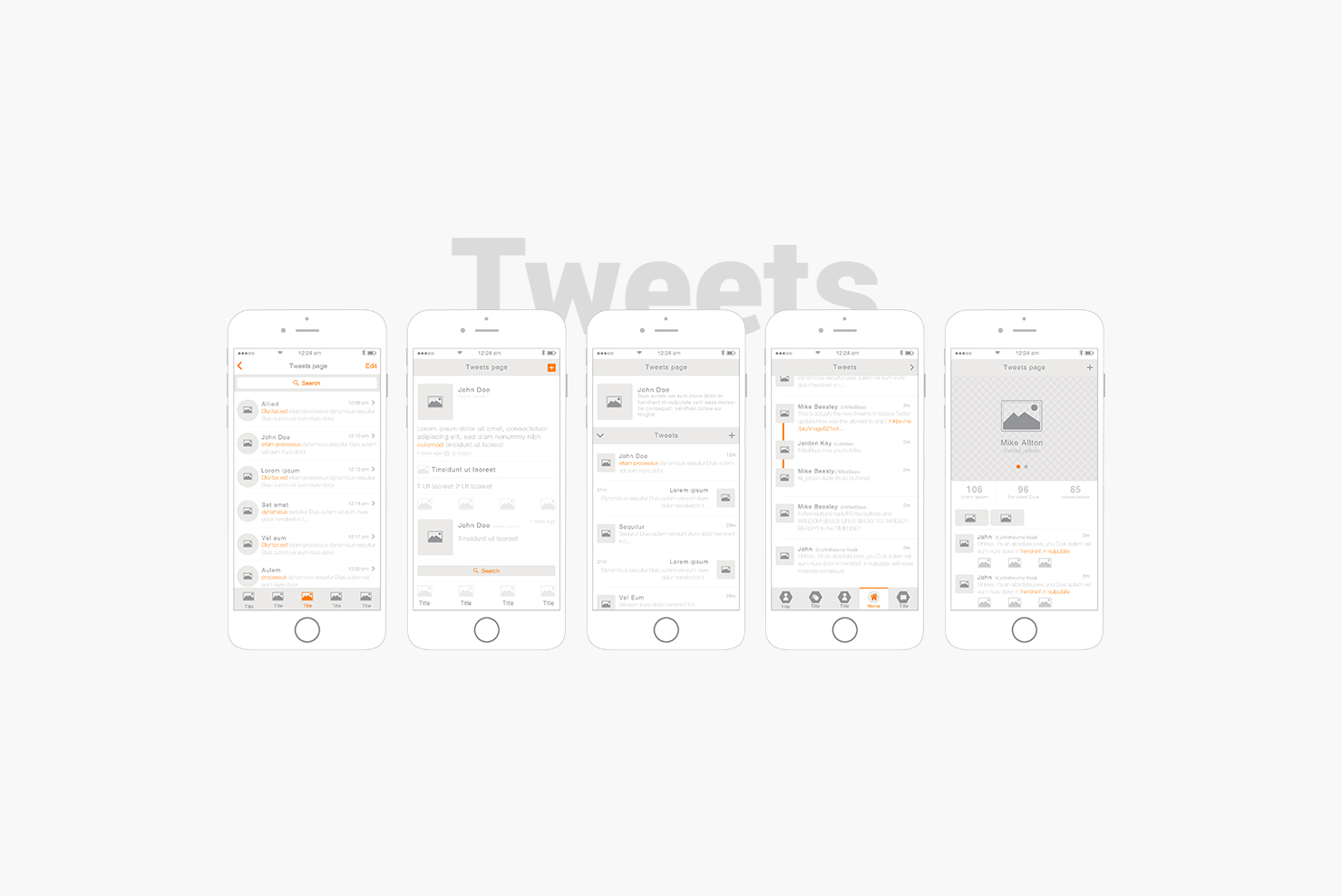 app design wireframe