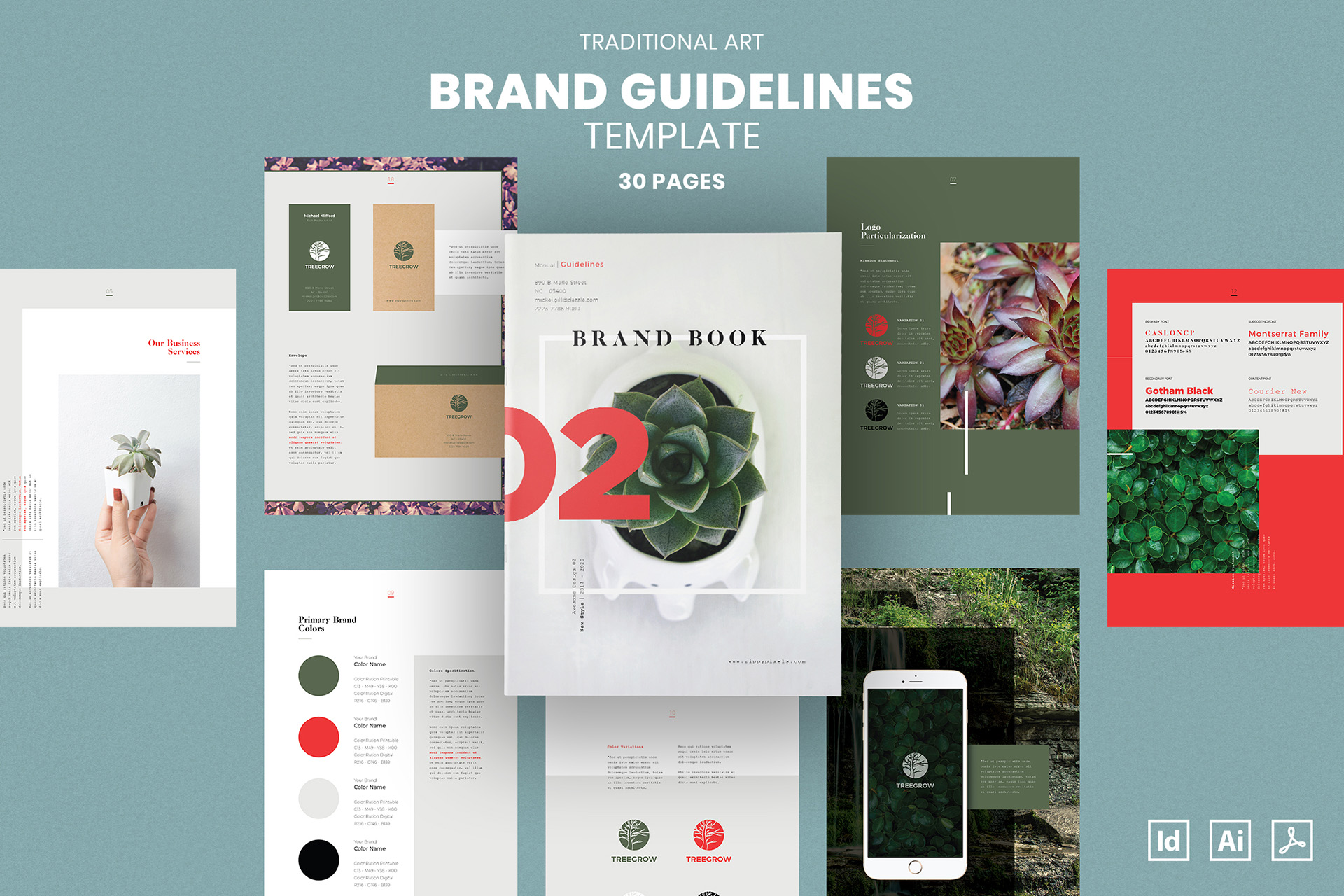 Wild Bloom Brand Book Template
