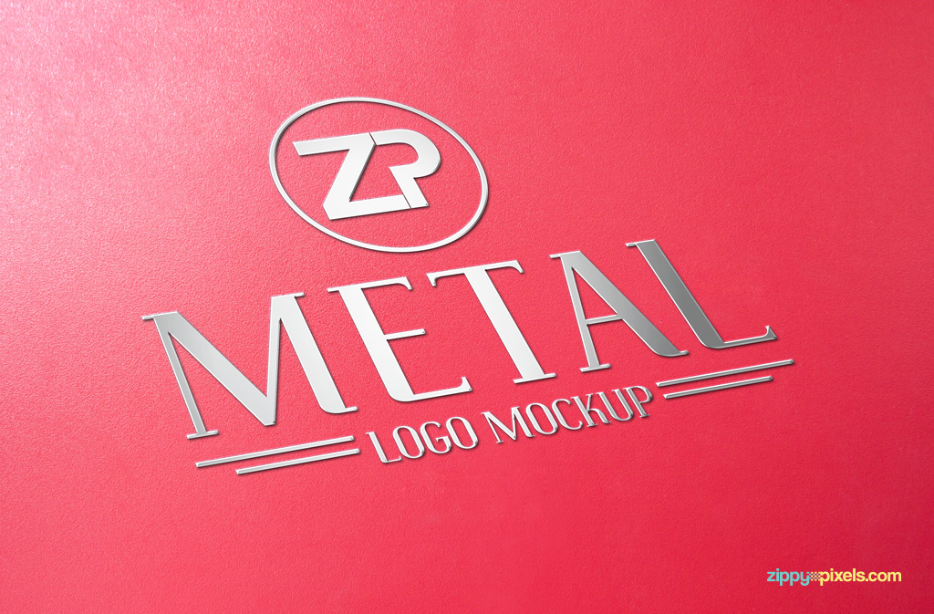 3D logo mockup