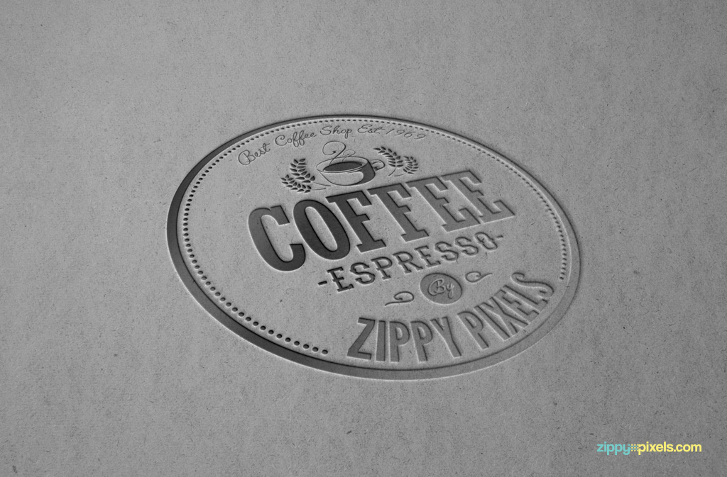 3D logo mockup