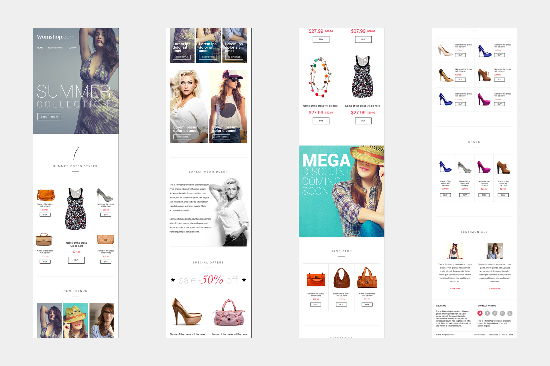 Womshop – MailChimp & CampaignMonitor Compatible E-Newsletter Templates