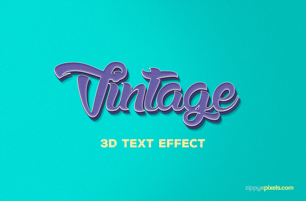 3D text effect
