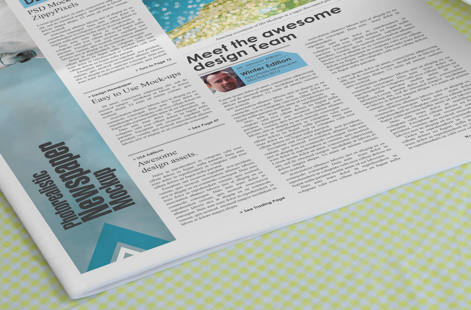 broadsheet mockup