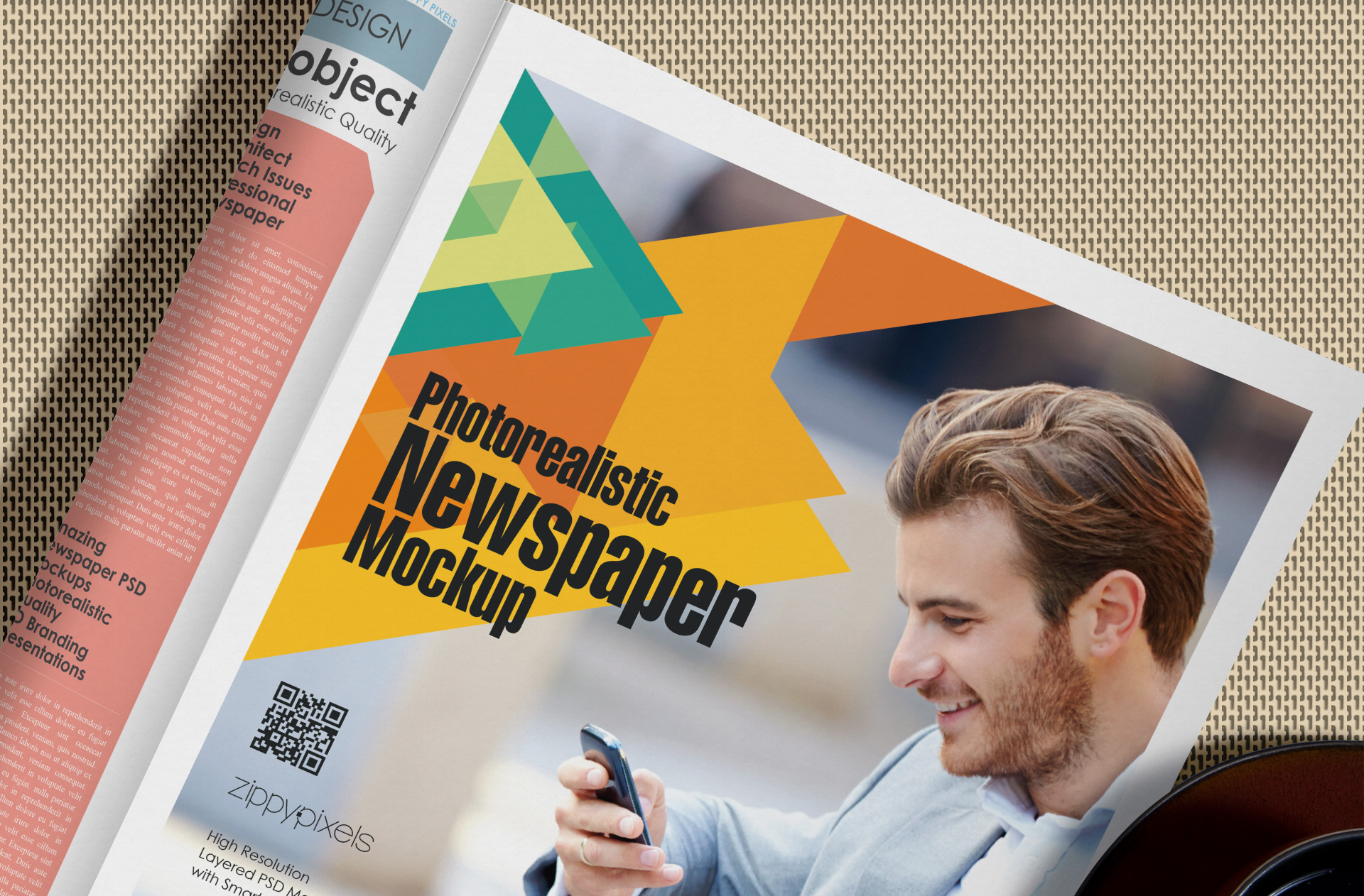 broadsheet mockup