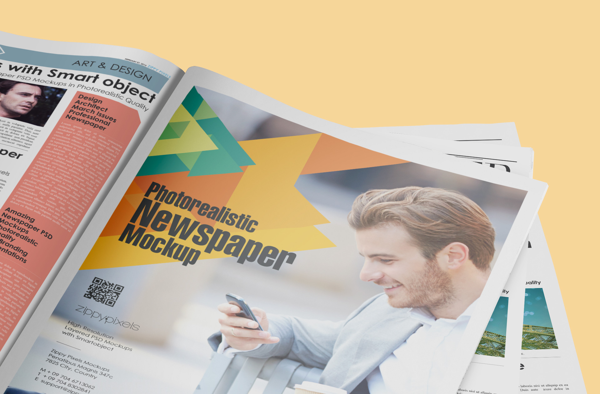 broadsheet mockup