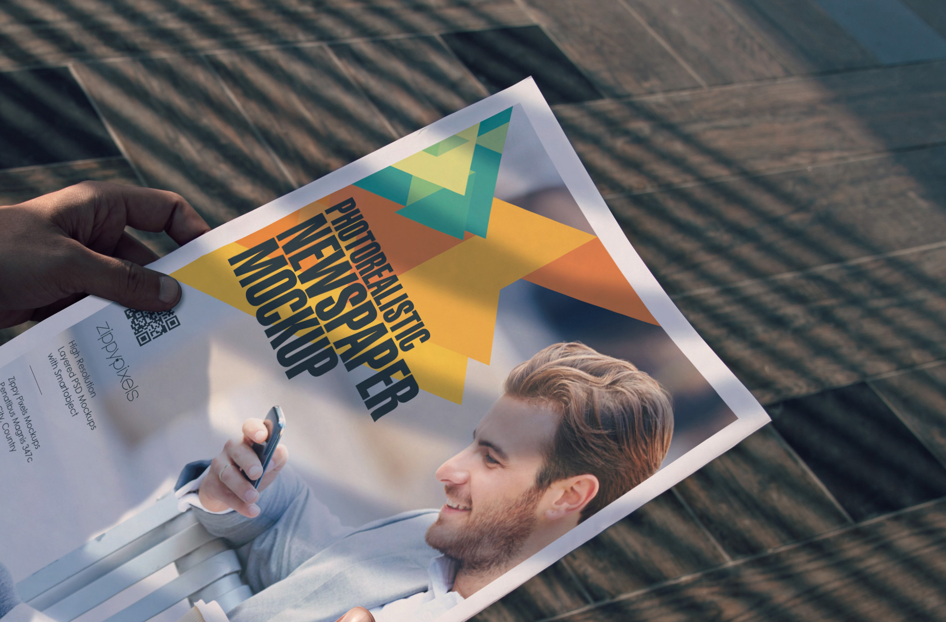 broadsheet mockup