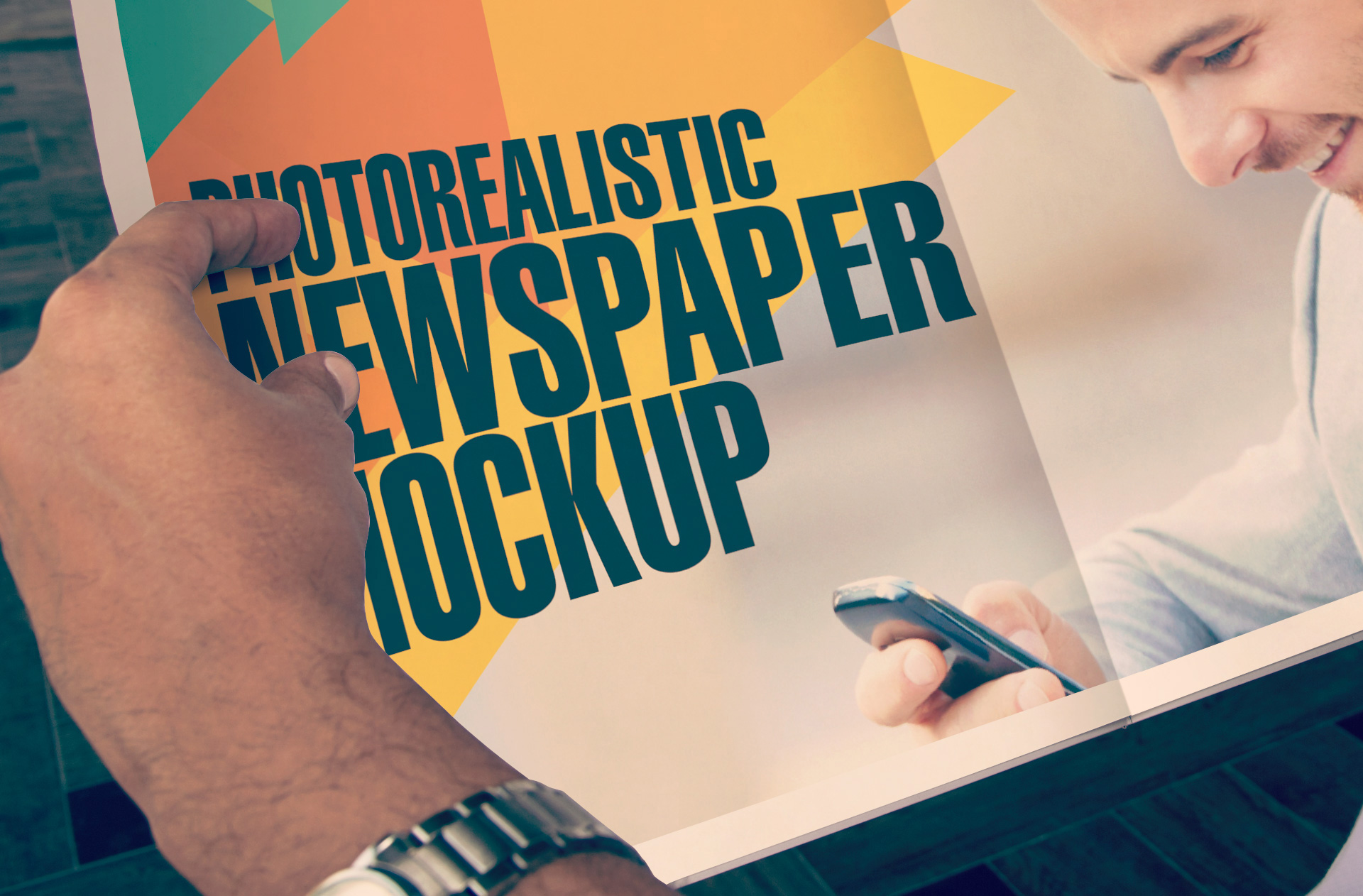 broadsheet mockup