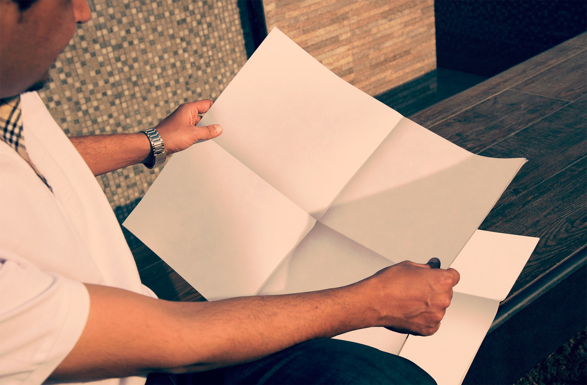 broadsheet mockup