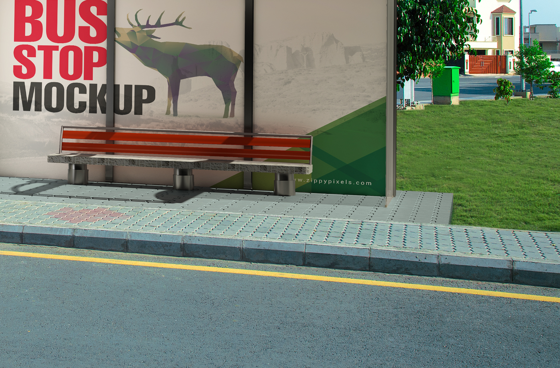 bus stop mock-up