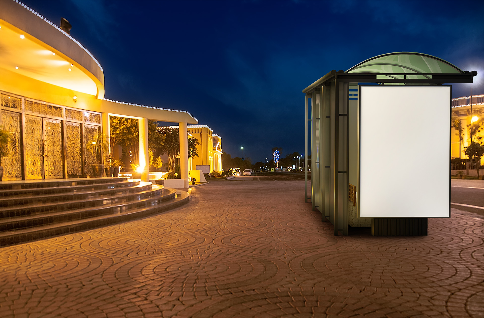 bus stop mock-up