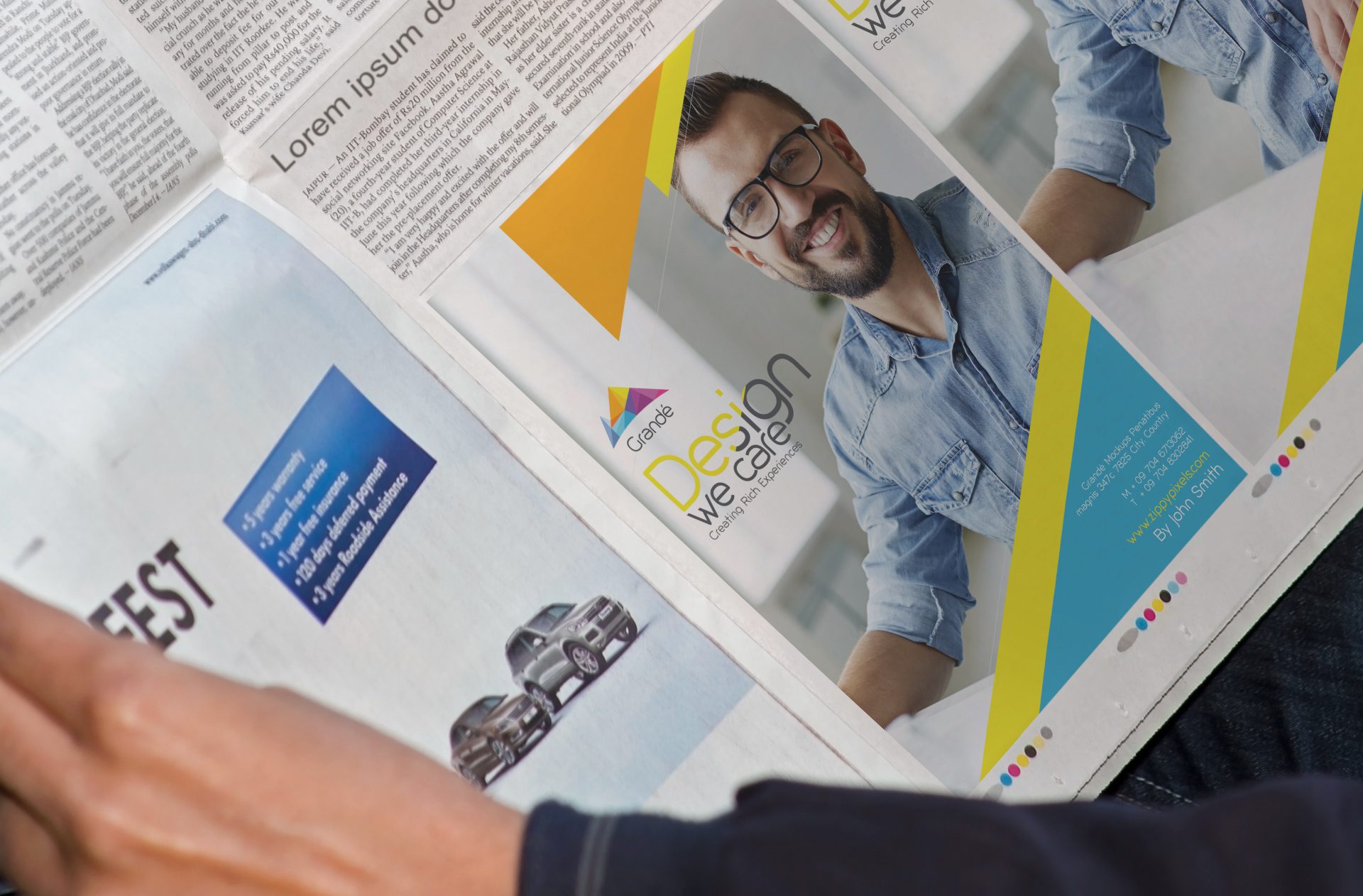 advertisement showcase PSD