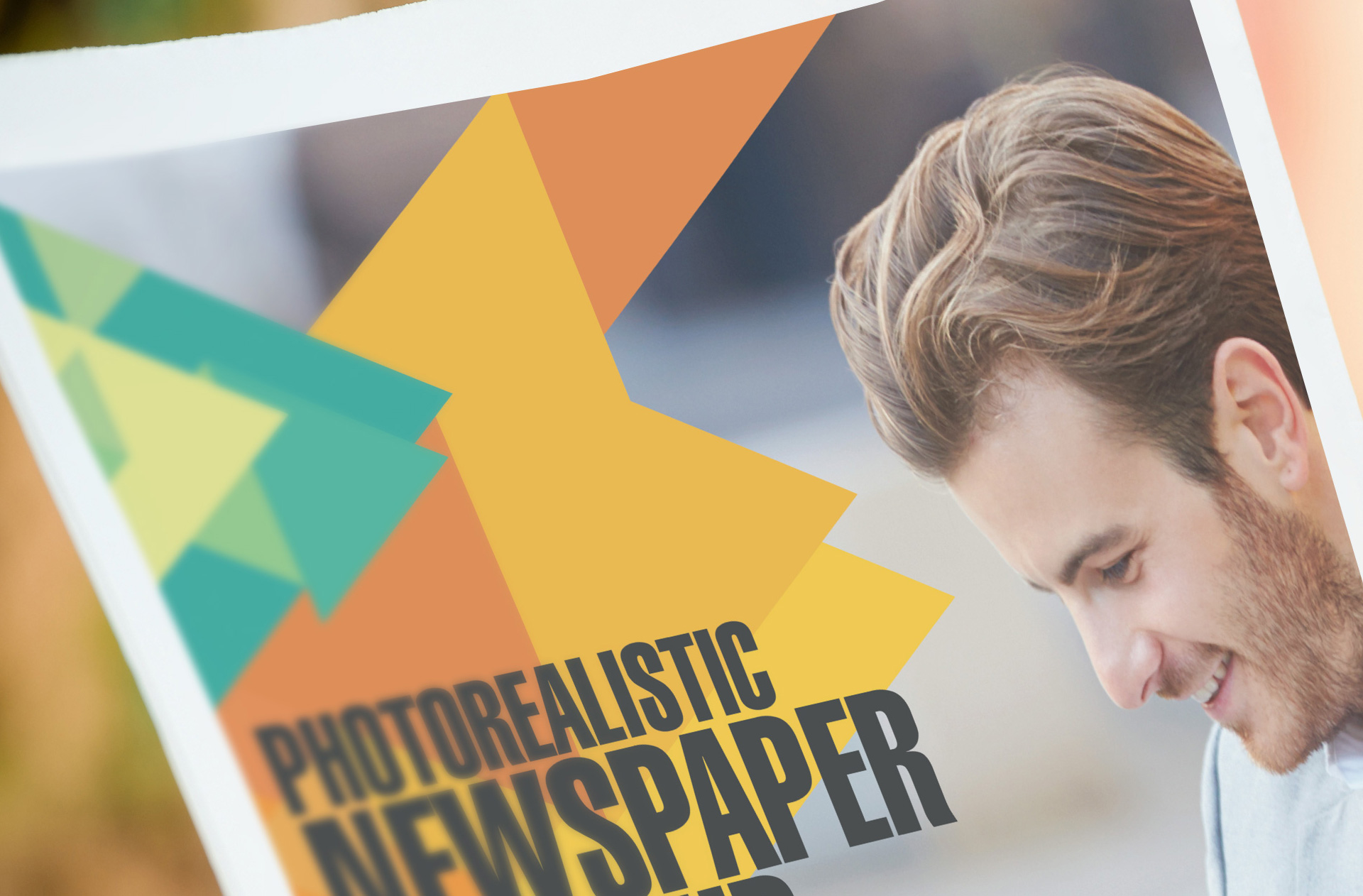 advertising newspaper mockup
