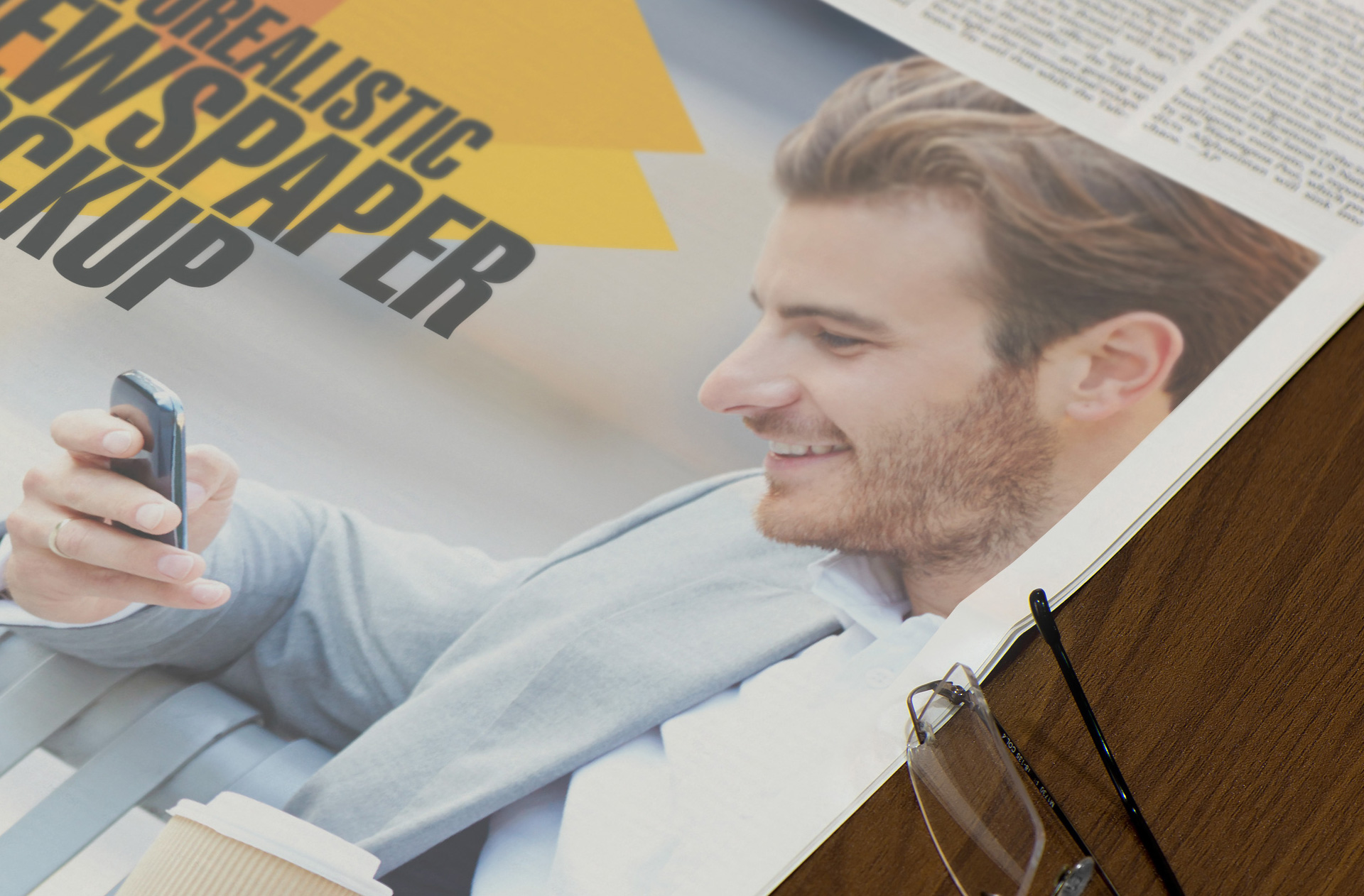 branding newspaper PSD