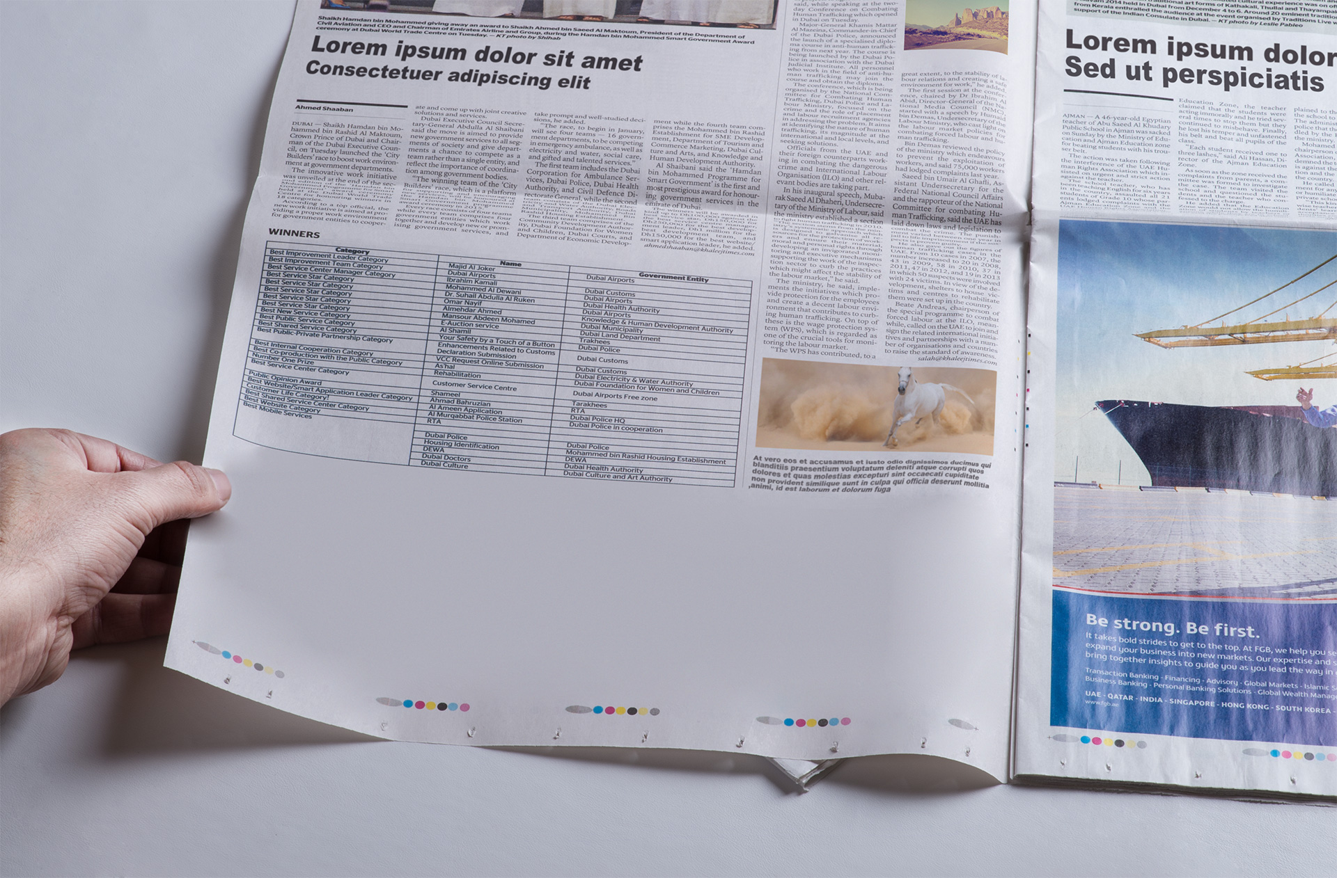 commercial newspaper PSD