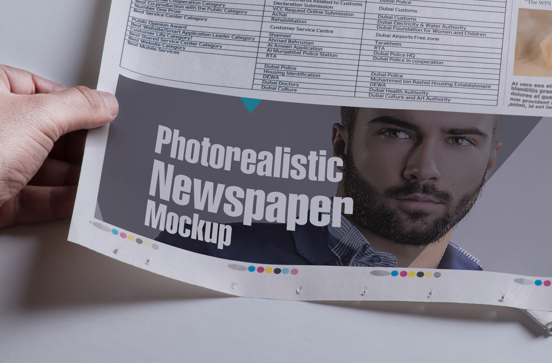 commercial newspaper PSD