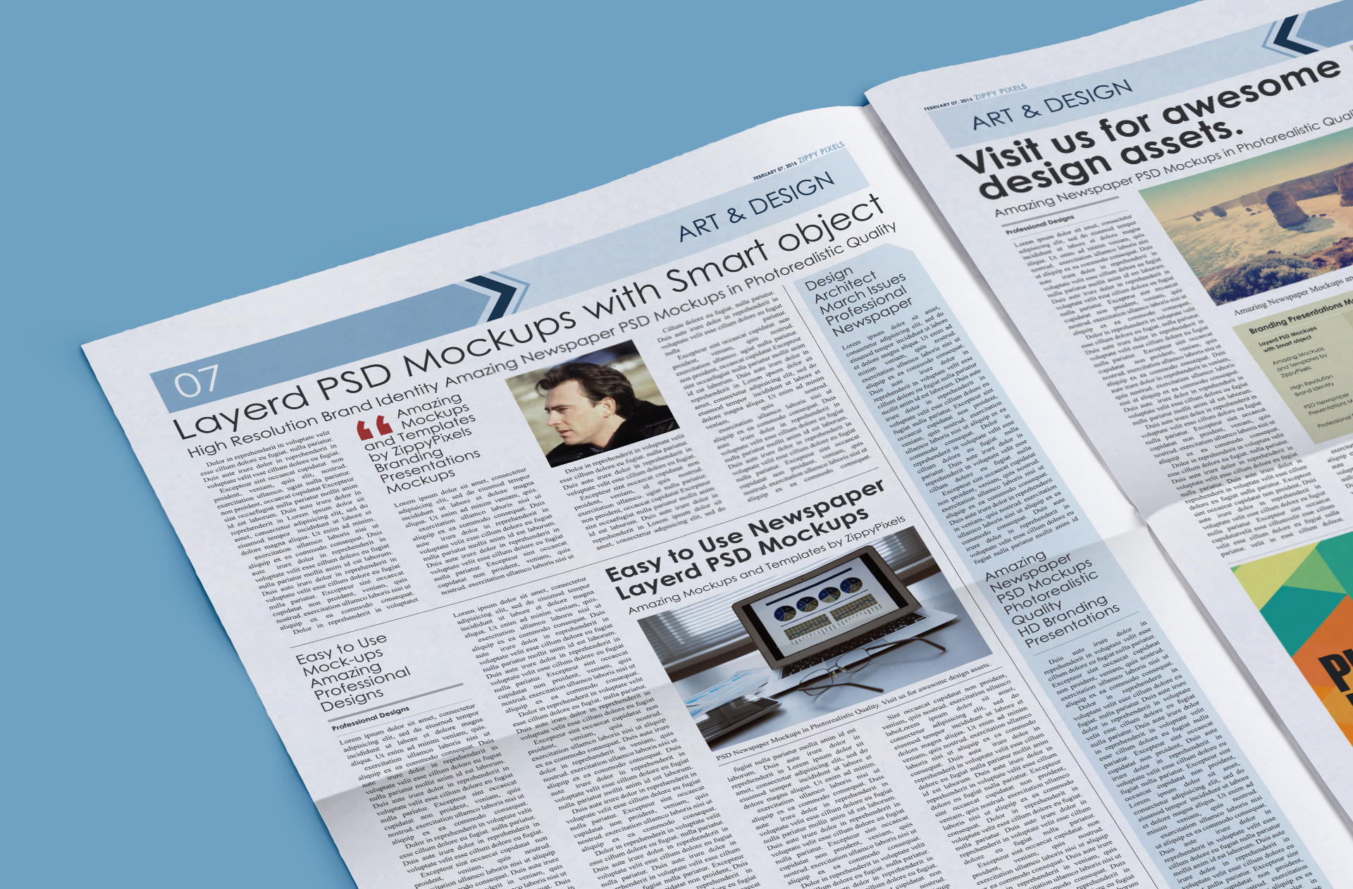broadsheet template