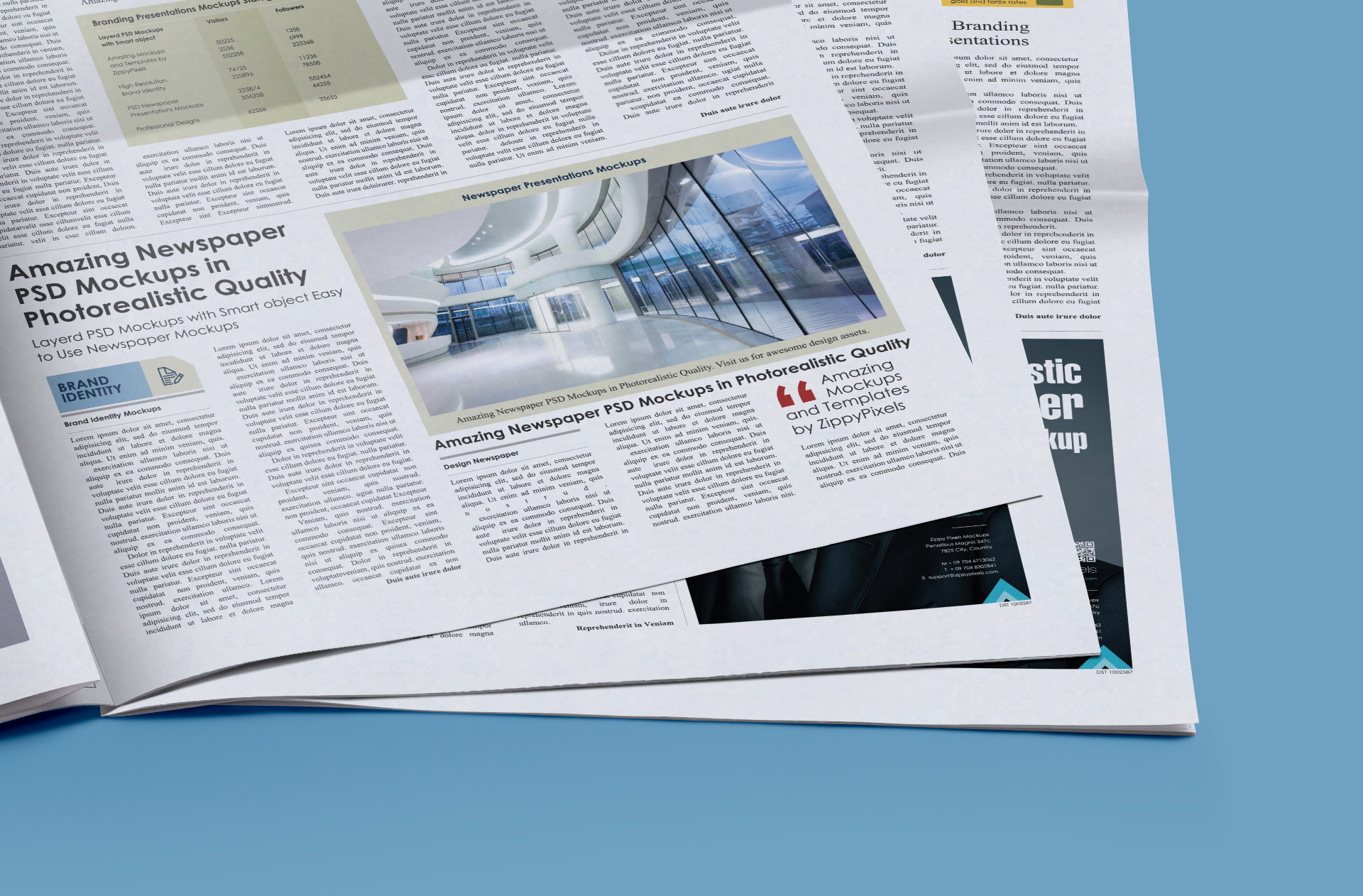 newspaper advertisement mockup
