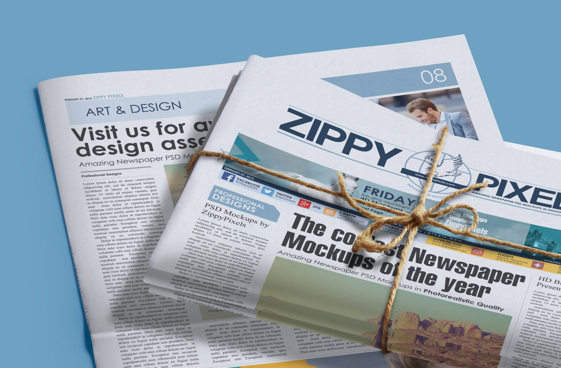newspaper advertisement layout