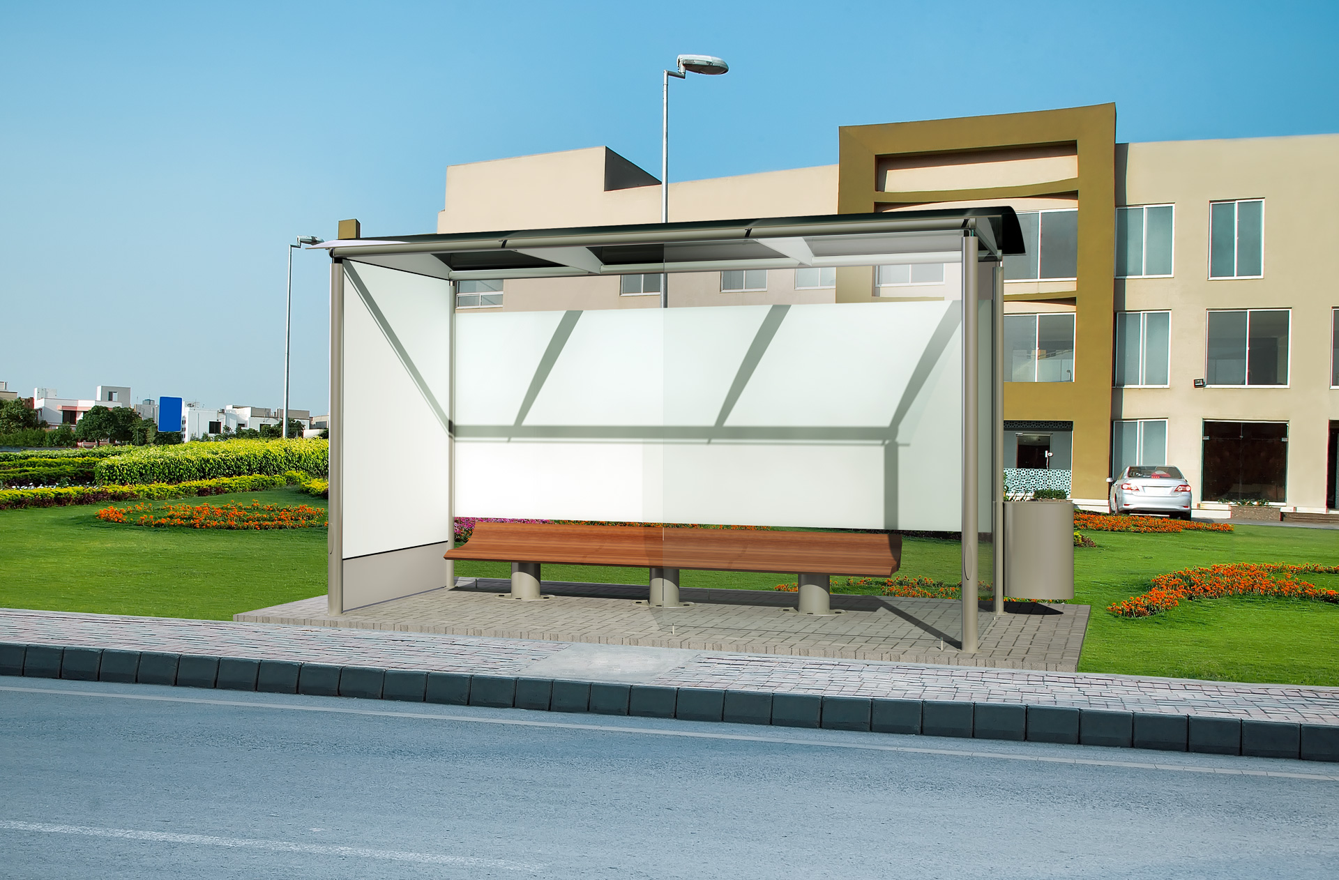 bus stop mock-up