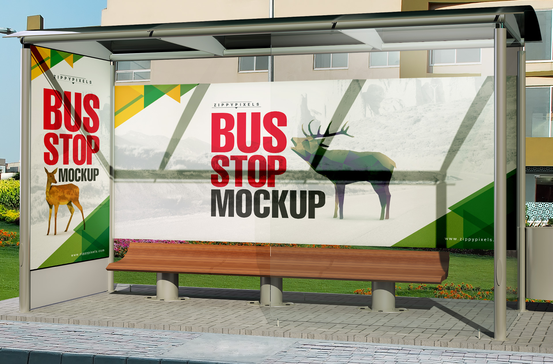 bus stop mock-up