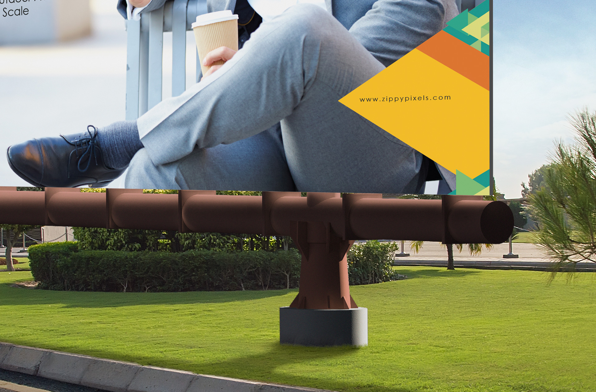 advertising banner mockup
