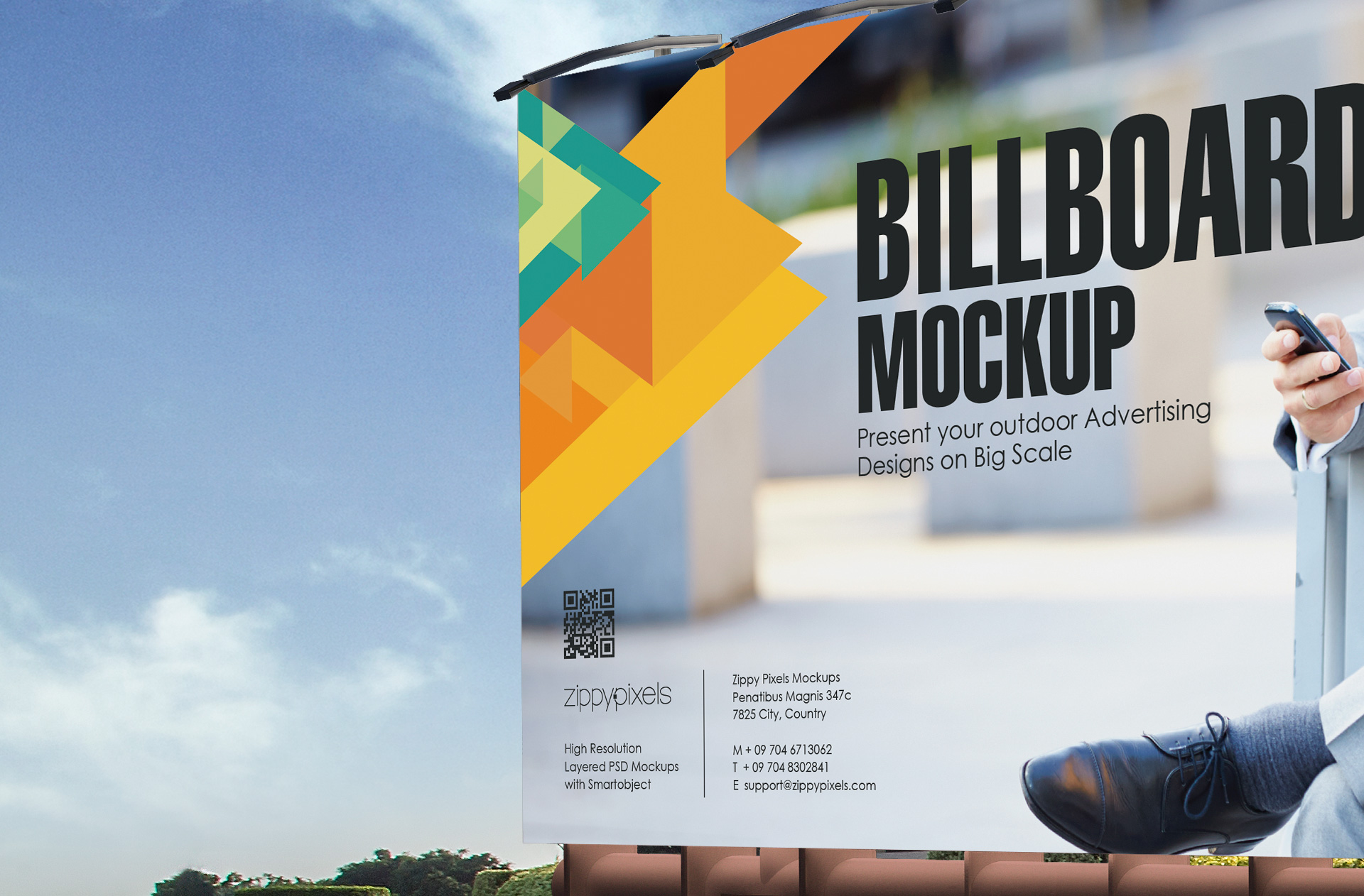 advertising banner mockup