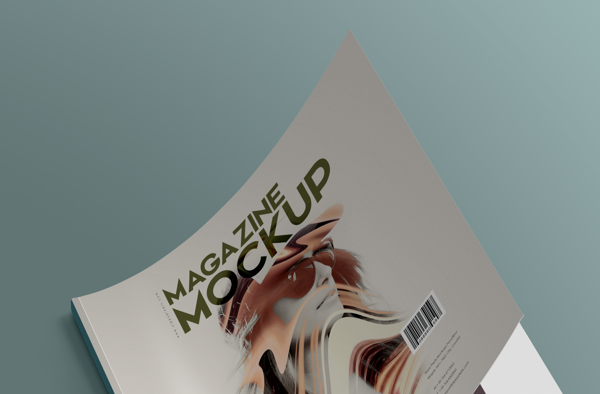 A4 magazine mock-up