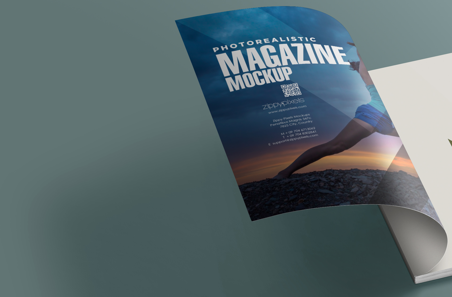 advertising publication mock-up