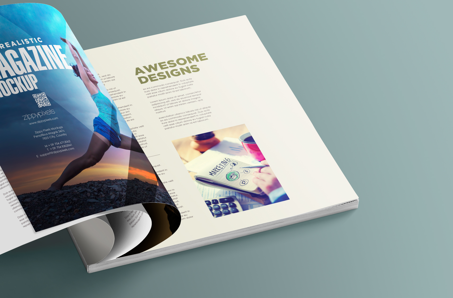 advertising print template