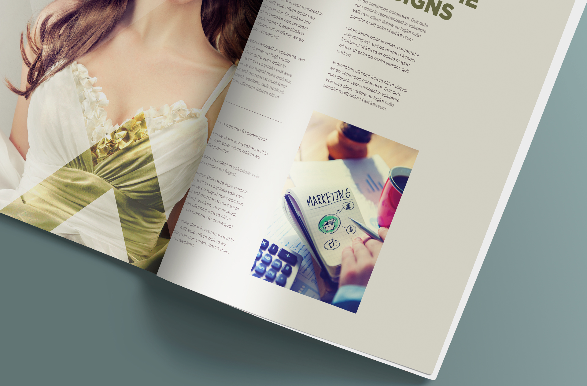 advertising magazine mockup