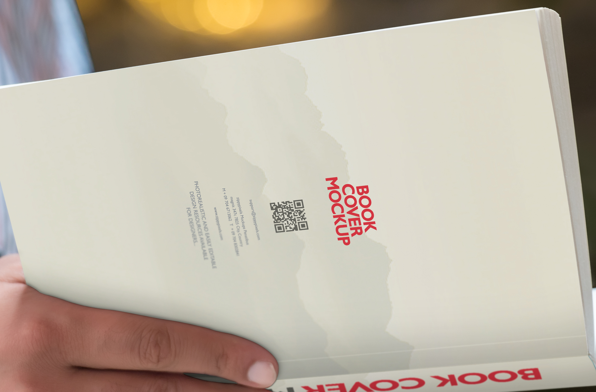 back cover book mockup