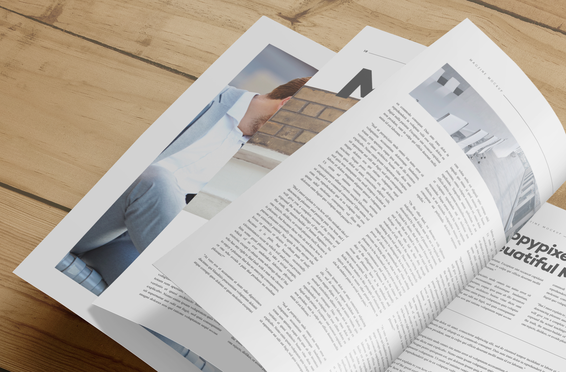 advertising magazine PSD