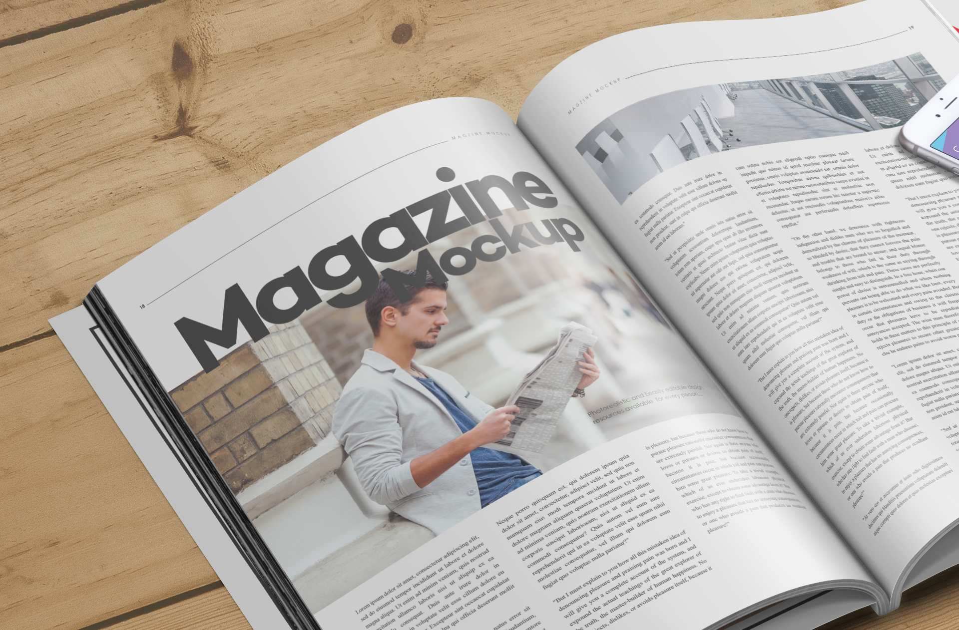 advertising magazine template
