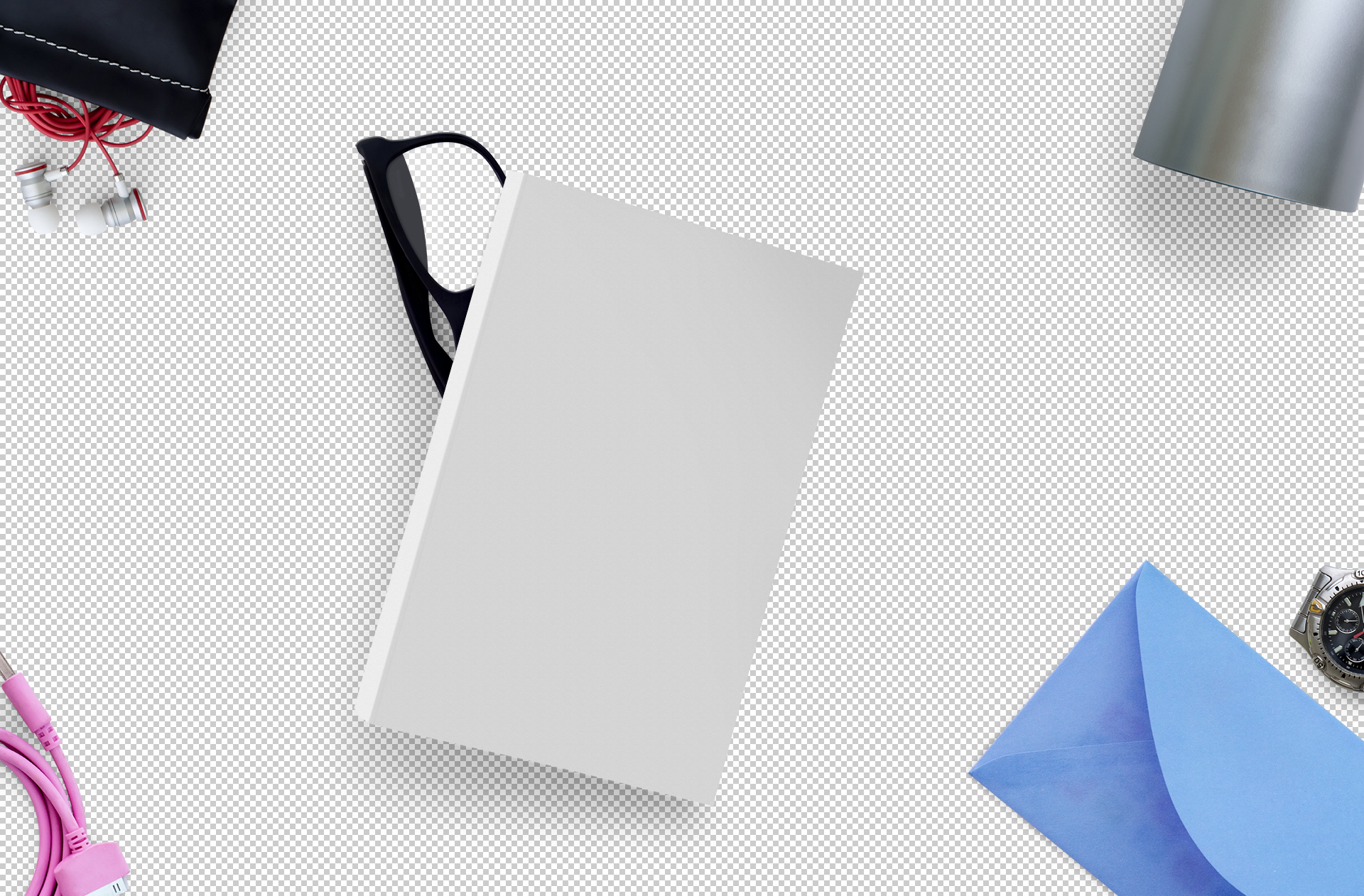 bamboo mat book mockup