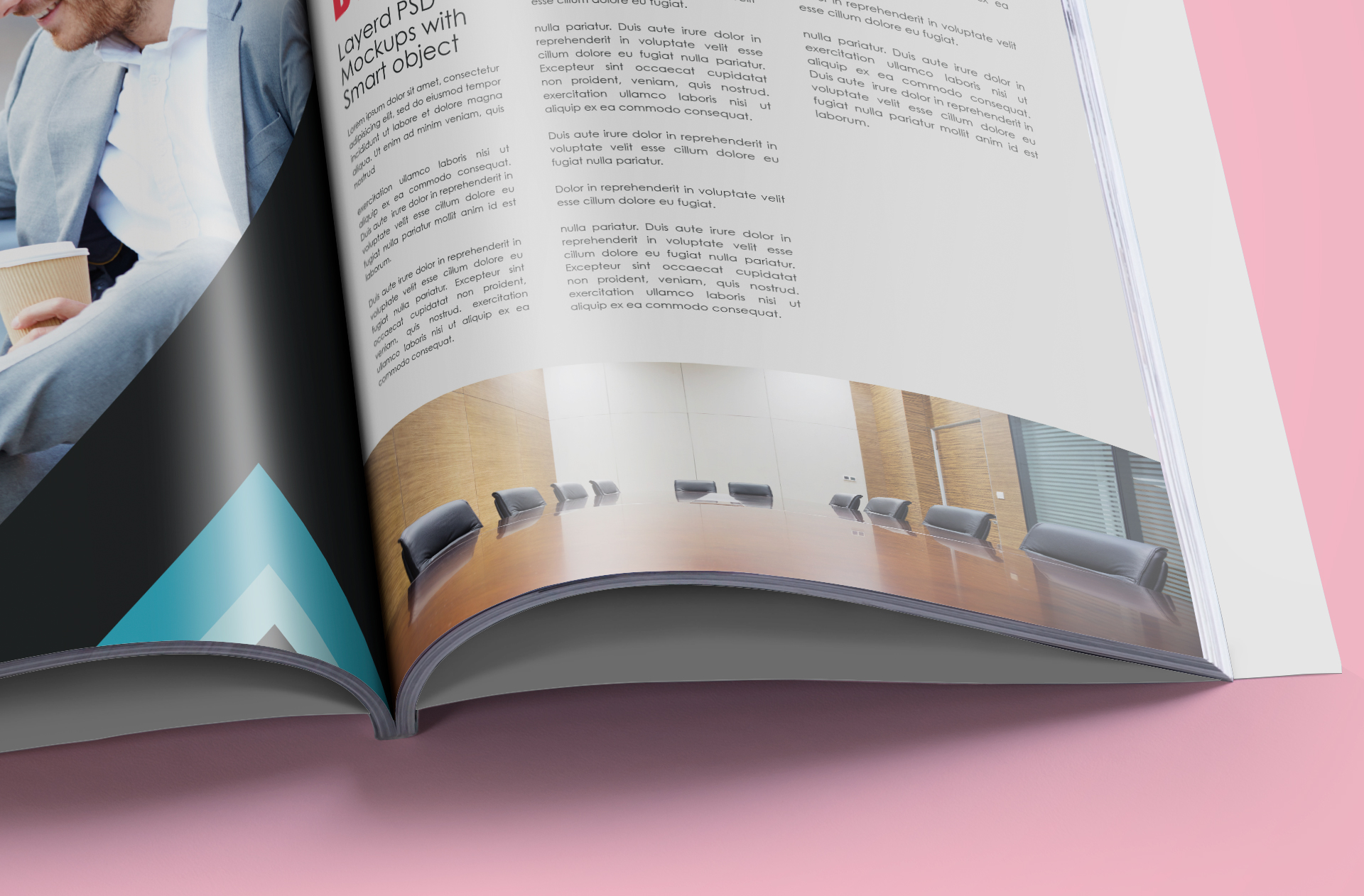 clean editorial mockup